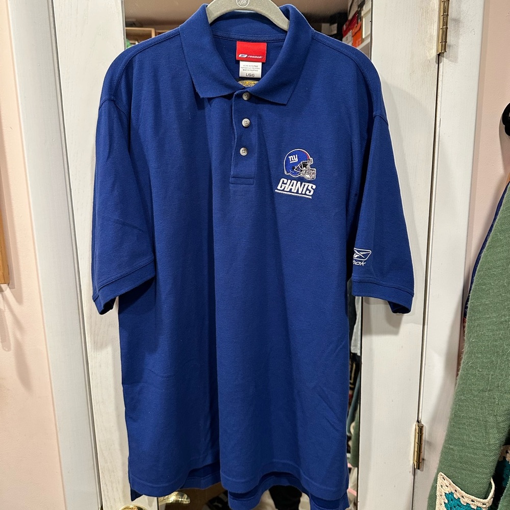 Vintage New York Giants Reebok Polo Shirt